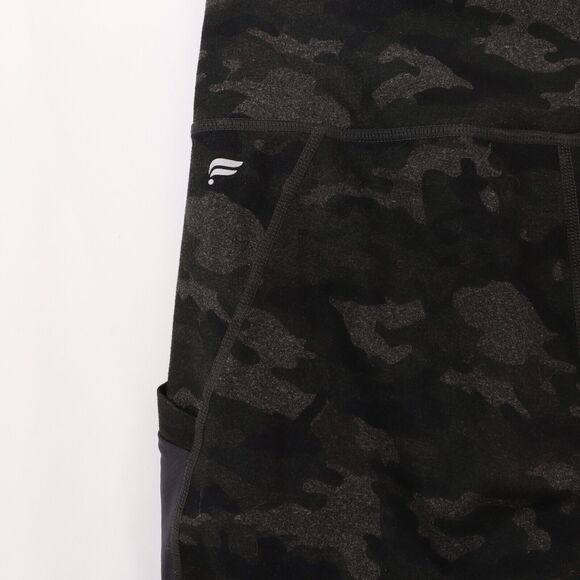 FABLETICS On-The-Go PowerHold® High-Waisted Capri S Charcoal Camo Gray EUC B23 - Picture 4 of 7